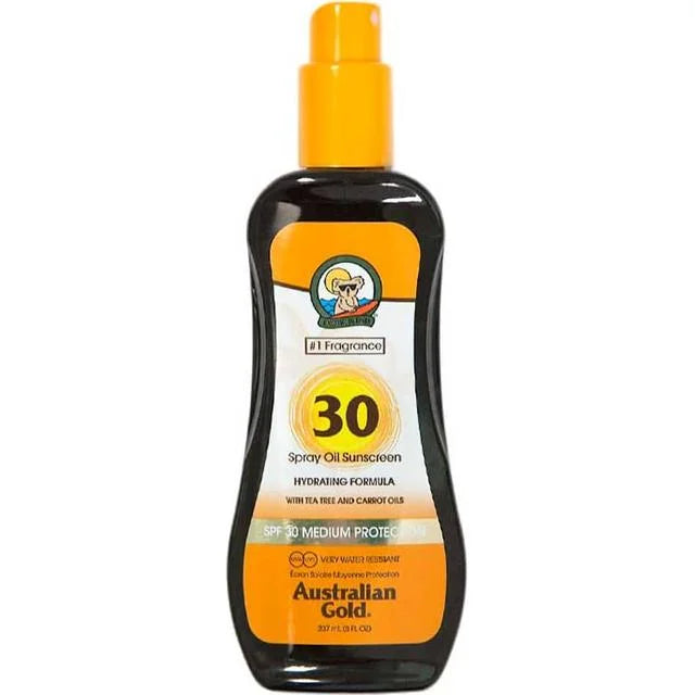Australian Gold - Spf 30 Spray Oil With Carrot Oil 237 Ml