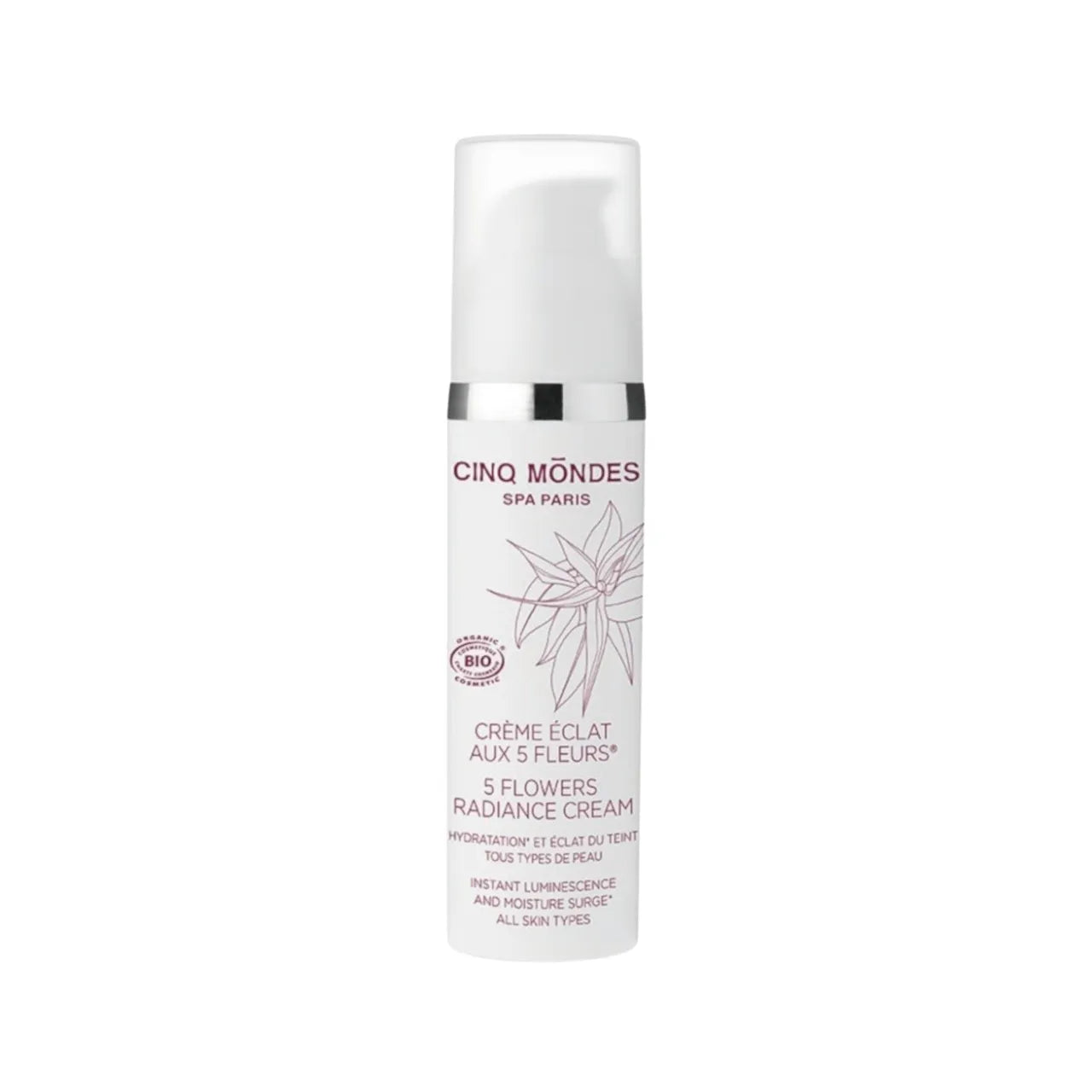 Cinq Mondes - Crème Eclat aux 5 Fleurs 50ml